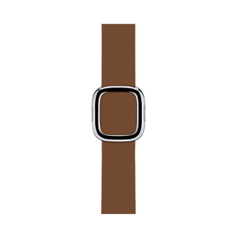 Кожаный ремешок Modern Buckle Leather на Apple Watch 38/40/41mm Silver/Brown